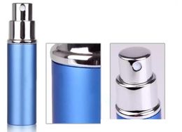 Mini atomizador de Perfume recargable portátil de calidad, 10ml, botella de Spray colorida de aluminio, Perfume vacío
