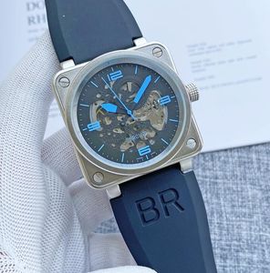 Kwaliteit 44MM heren belhorloge automatisch uurwerk mechanisch saffierglas roestvrijstalen heren ross polshorloges