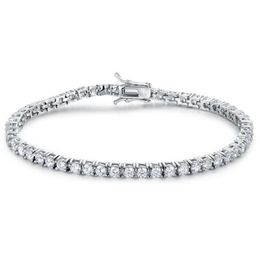 Bracelet de Tennis en argent Sterling 925 massif, qualité 4A, 3mm 4mm, CZ, bijoux classiques, 2 pièces, Lot2371