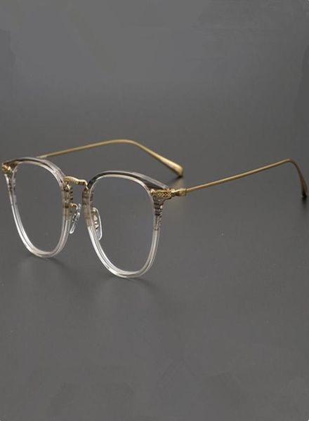 Qualité 5307D Puretitanium montures en fil d'or Vintage ronde fullrim pour lunettes de prescription 4921145fashional ultraléger unisexe 1538986