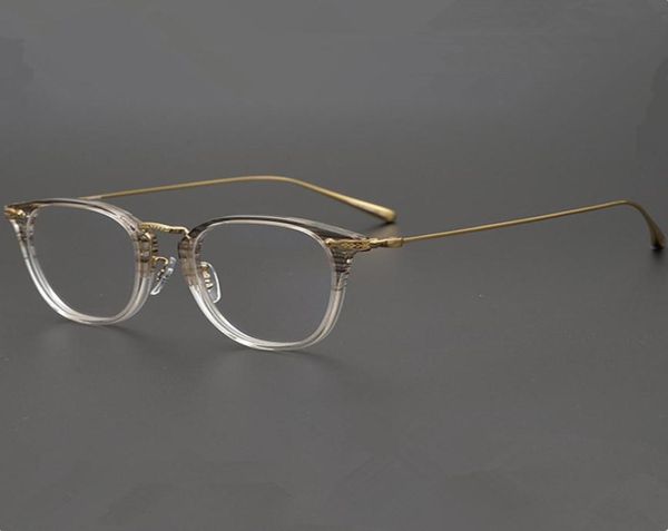 Qualité 5307D Puretitanium montures en fil d'or Vintage ronde fullrim pour lunettes de prescription 4921145fashional ultraléger unisexe 2793341