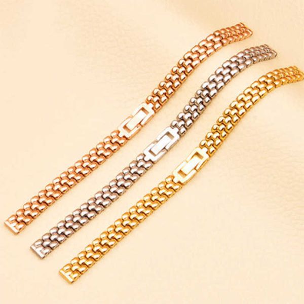 Accessoires de qualité Femmes Filles Bracelets de montre Bracelet en métal solide Petit bracelet de montre exquis 6mm 8mm 10mm 12mm 14 16mm H0915
