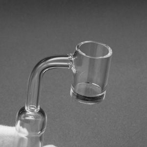 Accessoires pour fumeurs Qualité 20 mm Quartz Banger Nail avec dessus plat 4 mm d'épaisseur en bas 10 mm 14 mm 18 mm mâle femelle clous sans dôme pour bang en verre