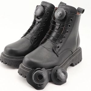 Kwaliteitslaarzen Automatische schoenveters Geen stropdasschoenveter Large Swivel Buckle Shoelace zonder banden voor volwassen kinderenaccessoires 231221