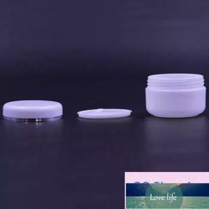 Kwaliteit fles cosmetische gezichtscrème lotion subbotten met witte binnenste hoes flessen pp bpa gratis ronde potten gratis express
