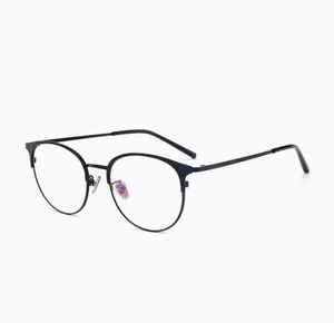 Kwaliteit Cat eye dames zonnebrilmonturen heren Brillen Retro Grote Cirkel Brillen op sterkte Vrouwelijke metalen optische bril Volledig R4718658