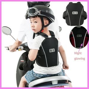 Chaleco de seguridad para motocicleta para niños y bebés de calidad, portador de cinturón, vehículo eléctrico, bicicleta, cinturón de seguridad para niños, arnés de correa