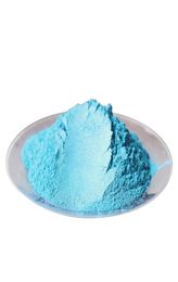 Cosmetics de qualité Grade 500 GABAG POUDRE MICA BLEU GLOSSY POUR FAIRE COLORANTER EPOXY RÉSINE BATH BOMB7461628