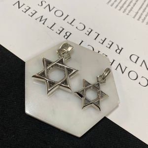 Kwaliteit Croheart High Vintage Silver Hexagram Star ketting Gothic lettertype Mystery Designer ketting