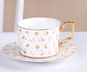 Tasse à café en céramique de Style marocain transfrontalier, ensemble de tasses et soucoupes à café de Style européen, tasse à thé domestique