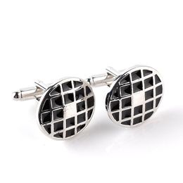 Kwaliteit Crystal Cuff Links Diamond Cross Sign Email Cufflinks Business Franch T Shirts Suits Button Will en Sandy Jewelry