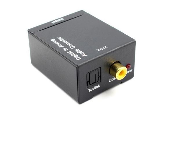 Adaptateur numérique optique Coaxial RCA Toslink, câble adaptateur de convertisseur Audio analogique de qualité