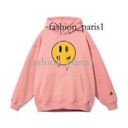 Kwaliteit Draw Hoodie Winter Katoenen Voering Smile Anime Hoodie Y2k Hoodie Mannen Sweatshirts Causaal Hot Plain Drews Barrier Hoodie Zacht Streetwear 682