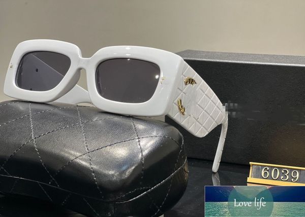 Calidad europea y americana pequeña caja cuadrada gradiente de dos colores gafas de sol de lujo de lujo a las gafas de sol personalizadas para mujeres