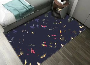 Marque de mode de qualité salon Carpet chambre mur à mur moquette de couches de couches nordique nordique tapis de sol de vestiaire uniques