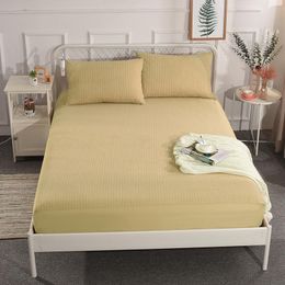 Sábana ajustable de calidad, Funda de colchón, ropa de cama, sábanas con banda elástica, tamaño doble Queen, sábana de cama de 30cm de alto