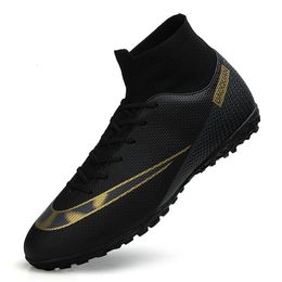 Chaussures de football de qualité en gros CRonaldo chaussures de football Assassin Chuteira Campo TFAG Sneaker Futsal formation 240104