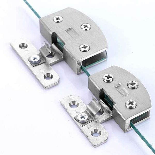 Qualité Free Overging Hole Glass Cabinet Porte de portes Afficher les charnières Puffive Copboard Hinges Hinges (5,5 * 3,5 cm Expansion)