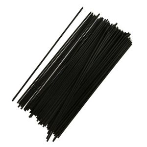 Calidad Buen precio de fábrica 100 unids / lote 3 MM * 20 CM Fragancia de ratán Incienso Fibra negra Reed Difusor Reemplazo de varillas Varillas aromáticas