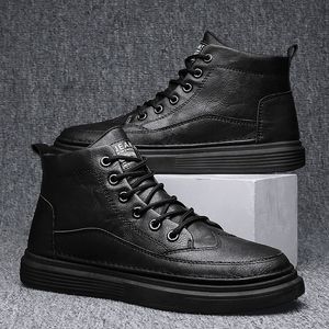 Kwaliteit High Lace Designer Up Men Boots Half Classic Style Shoes Winter Fall Snow Snow Man Casual Breatgabke Factory I 21