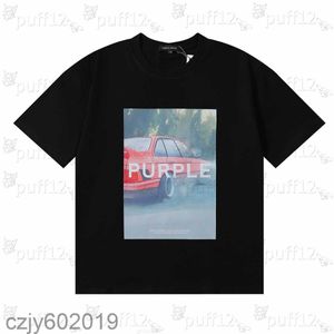 Qualité High Purple Summer Tshirt Nouvelle absorption d'humidité Sports respirants à manches courtes Créateur de mode Casual Tshirt Hommes Femmes Lâche Confortable Ts E97P