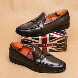 Qualité Italien Party Men High Casual Marid Robe Loafer Male Designer Chaussures plates Zapatos Hombre Plus taille 240102 446