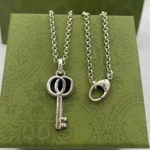 Kwaliteit sieraden ketting sier ketting hoge heren dames sleutel hanger schedel tijger met letter designer kettingen mode cadeau g671