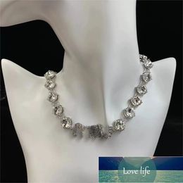 Kwaliteit Lady Stijl Retro Light Luxe hoogwaardige volle diamanten feestketting Ketting Ketting Ketting Juweliersaccessoires