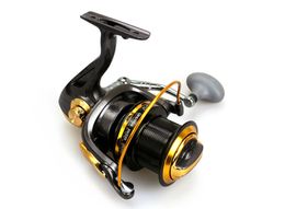 quality large high capacity long distance fishing spinning reel all metal gapless 121 bb sea surfacasting line winder