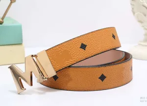 Qualité de luxe designer boucle de ceinture mode cuir femmes ceintures lettre double grand or classique