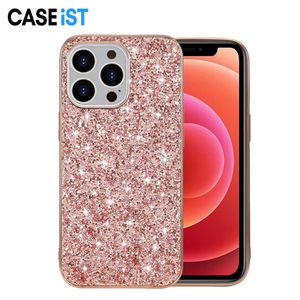 CASTiST Funda de teléfono de lujo con diamantes completos Galvanoplastia Brillo Bling Polvo Lentejuelas Regalo de mujer TPU PC Contraportada para iPhone 15 14 13 12 11 Pro Max XS XR 7 8 Plus Samsung