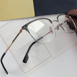 Montura de anteojos de ceja de calidad para hombre, pata a cuadros de borde completo de metal cuadrado ligero 133 8d 53-18-145 para anteojos recetados, estuche completo