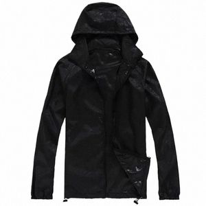 Vestes de peau à séchage rapide pour hommes de qualité Manteaux pour femmes Ultra-légers Coupe-vent décontracté Coupe-vent imperméable Marque Vêtements Veste Manteau 38NC #