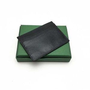 Titular de la tarjeta de crédito de alta calidad para hombres y mujeres, minibanco clásico, billetera delgada pequeña con Box246G
