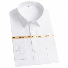 Qualité Hommes Dr Chemises Lg Manches Casual Solide Busin Travail Col Montant Vêtements Pour Hommes Camisa Masculina Social Twill Chemise w8Mf #