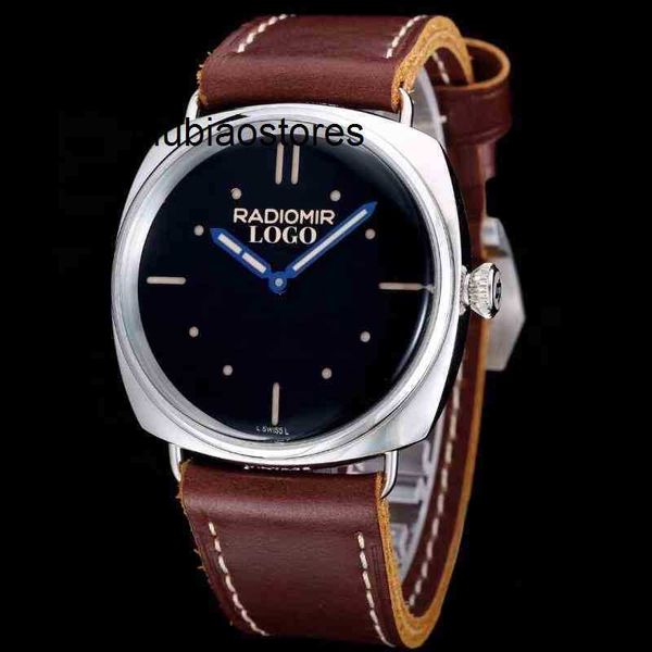 Reloj para hombre de calidad, reloj de diseño alto, reloj de pulsera mecánico de lujo para hombre, movimiento luminoso, reloj Pam de 47mm LJXO