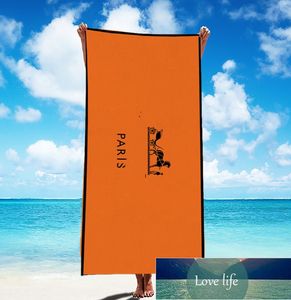 Kwaliteit MicroFiber Bath Towel Letter Series Zwemmen Gedrukte strandhanddoek