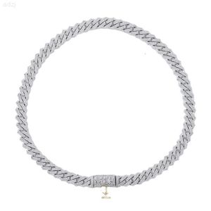 Qualité Nouvelle collection Fine Bijoux Iced Out Moissanite Diamond 925 Silver Miami Cuban Link Chain pour hommes