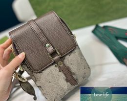 Qualité nouvelle mode coréenne Mini sac de téléphone Vertical multicouche porte-monnaie imprimé sac pour femmes épaule bandoulière