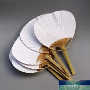 Kwaliteit Paipai Bambu Pure White Bamboo Party Decoratie Handgreep Blanco kalligrafie schildergroep fan Fan zomer