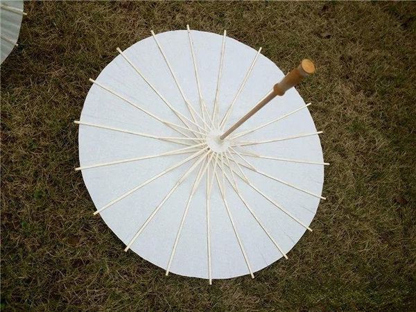 Parapluie de mariage Brida en papier de qualité, Parasols blancs, fait à la main, Mini parapluie artisanal chinois pour ornements suspendus, 4 tailles