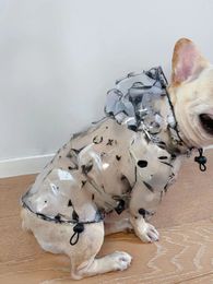 Kwaliteit Dierenkleding Hondenregenjas Trendy Verziend Pu Vier seizoenen Universeel Teddy/Franse Bulldog Corgi Regenbestendig Tweepoots Verstelbaar Nieuw