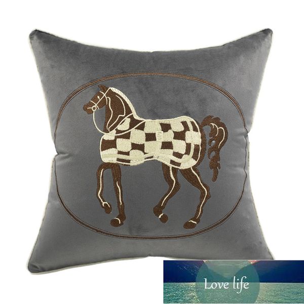 Qualité Taie d'oreiller Lumière De Luxe En Peluche Brodé Oreiller En Gros Maison Canapé Coussin Moderne Minimaliste Housse De Coussin Coussin De Chevet