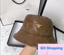 Sombrero de cubo de moda de cuero PU de calidad, gorra de caballero que combina con todo de estilo coreano, gorra con protección solar, marea