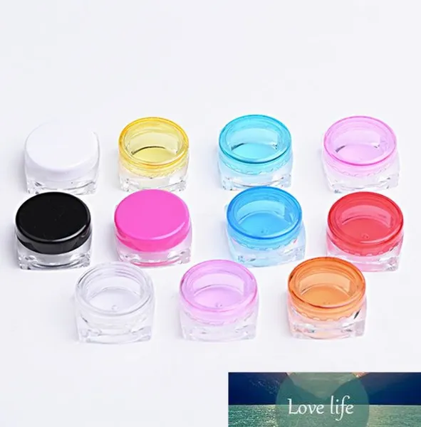 Pots de maquillage rechargeables de qualité Bouteille vide de voyage en plastique 3g 5g Boîte Bouteille transparente Crème cosmétique 3ml 5ml Pots Clear Lip Factory Outlet