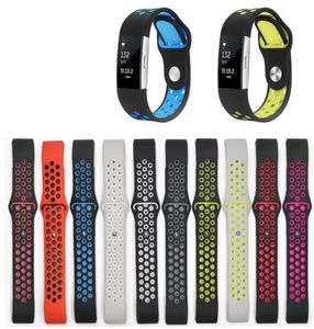 Kwaliteit Vervanging Dubbele Kleur Siliconen Armband voor Fitbit charge 2 Band Strap Polsbandje Horlogebanden Voor Fitbit CHARGE 23521220