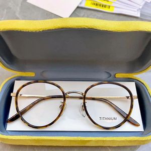 Cadre de lunettes rond rétro de qualité O135J7 Tablier léger unisexe + titane 48-22-145 pour les lunettes de garantie sur ordonnance Case de conception complète des lunettes