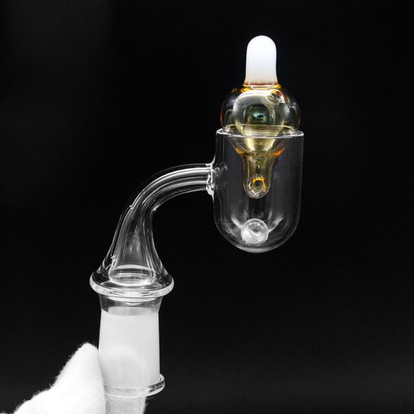 Wholesale Quartz Banger Glass Casquette Cap Terp Pearl Kit Fumeurs Nail 14mm 18mm Mâle Nails Domeless pour Tuyau d'eau