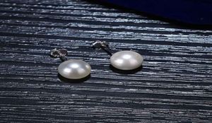 Kwaliteitsronde Wit Gekweekte Akoya Stud Pearl -oorbellen voor vrouwen8226743
