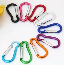 Kwaliteit S Mini aluminium multitool -knop Carabiner sleutelhanger Duurzame camping Wandel Karabijnse sleutelring Snap Clip Hooks EDC Hangt